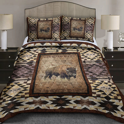 Buffalo Yellowstone National Park Quilt Bed Sheet TL100601QS