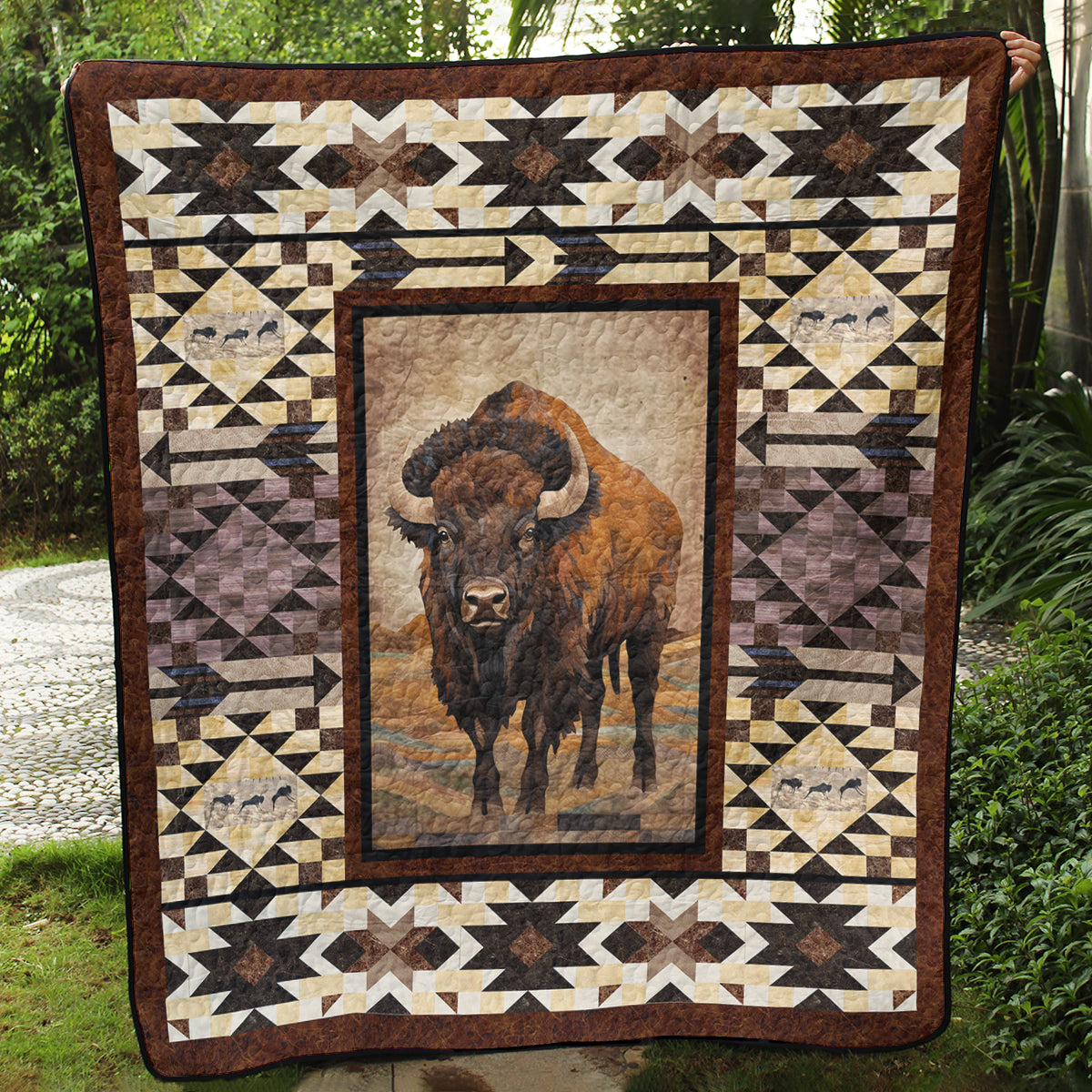 Buffalo Yellowstone National Park Art Quilt TL100602Y