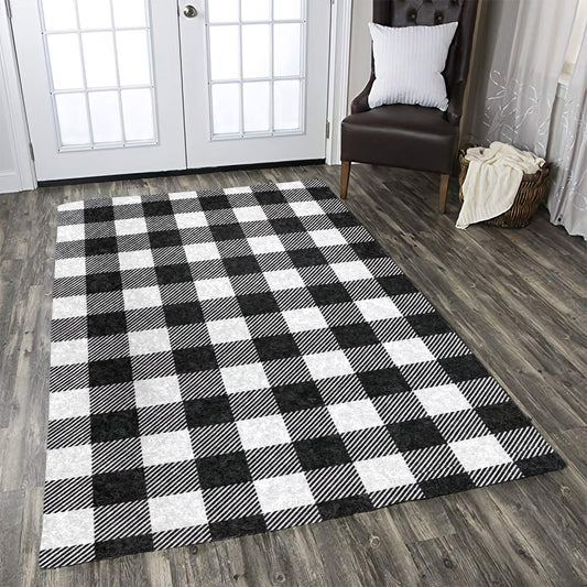 Buffalo check Black white CLA15101317R Rug