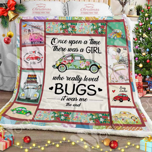 Bug Car CL11100019MDF Sherpa Fleece Blanket