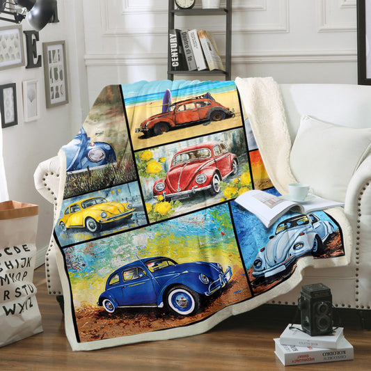 Bug Car HT1410028TT Sherpa Fleece Blanket