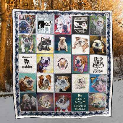 Bull Dog CLA0312606Q Quilt Blanket