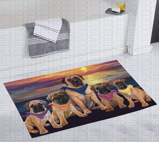 Bull Mastiff Sunset Beach CL20110568MDD Non-slip Door mats