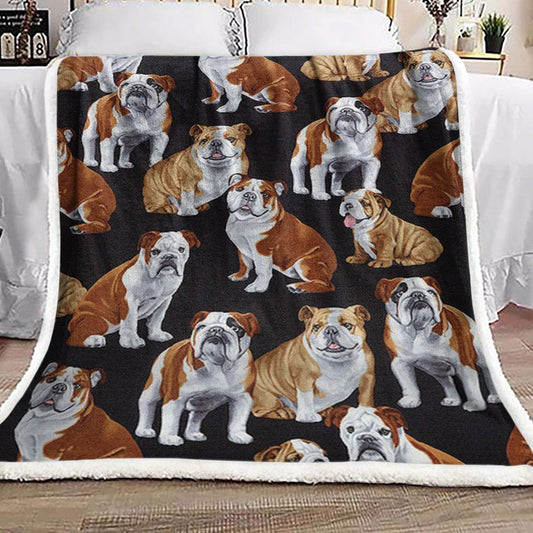 Bulldog BL0111036F Sherpa Fleece Blanket