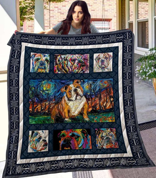 Bulldog CL08110097MDQ Quilt Blanket