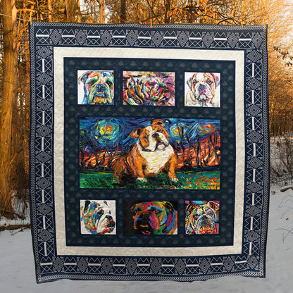 Bulldog CL08110097MDQ Quilt Blanket