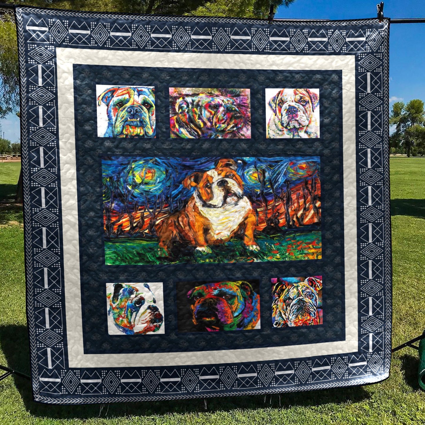 Bulldog CL08110097MDQ Quilt Blanket