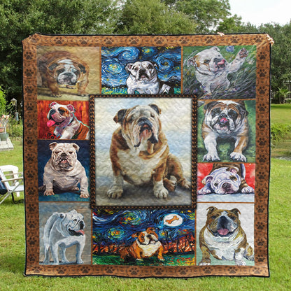 Bulldog CL10100082MDQ Quilt Blanket