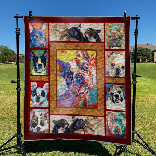 Bulldog Dog TD2809122 Quilt Blanket