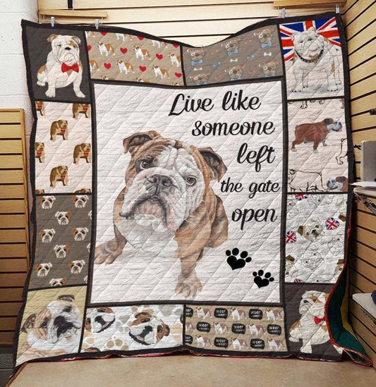 Bulldog NG060802B TBG Quilt Blanket