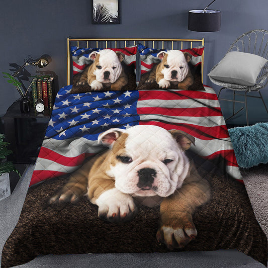 Bulldog Quilt Bedding Set TL160907