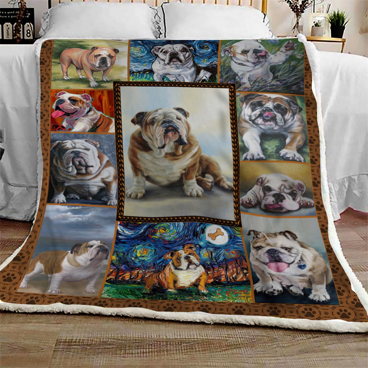 Bulldog CL10100081MDF Sherpa Fleece Blanket