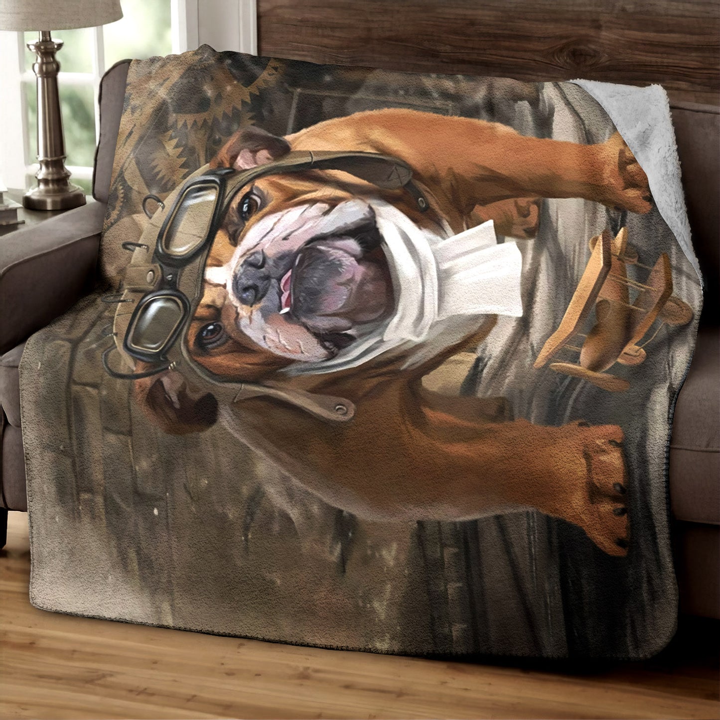 Bulldog TN060915TT Sherpa Fleece Blanket
