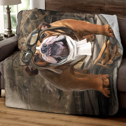 Bulldog TN060915TT Sherpa Fleece Blanket