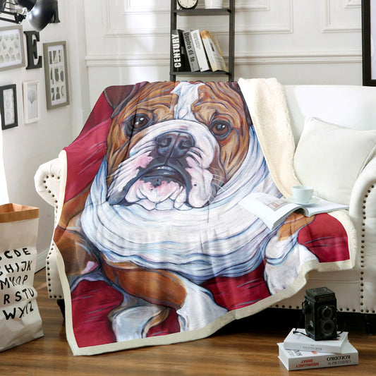 Bulldogs TT0211007TT Sherpa Fleece Blanket