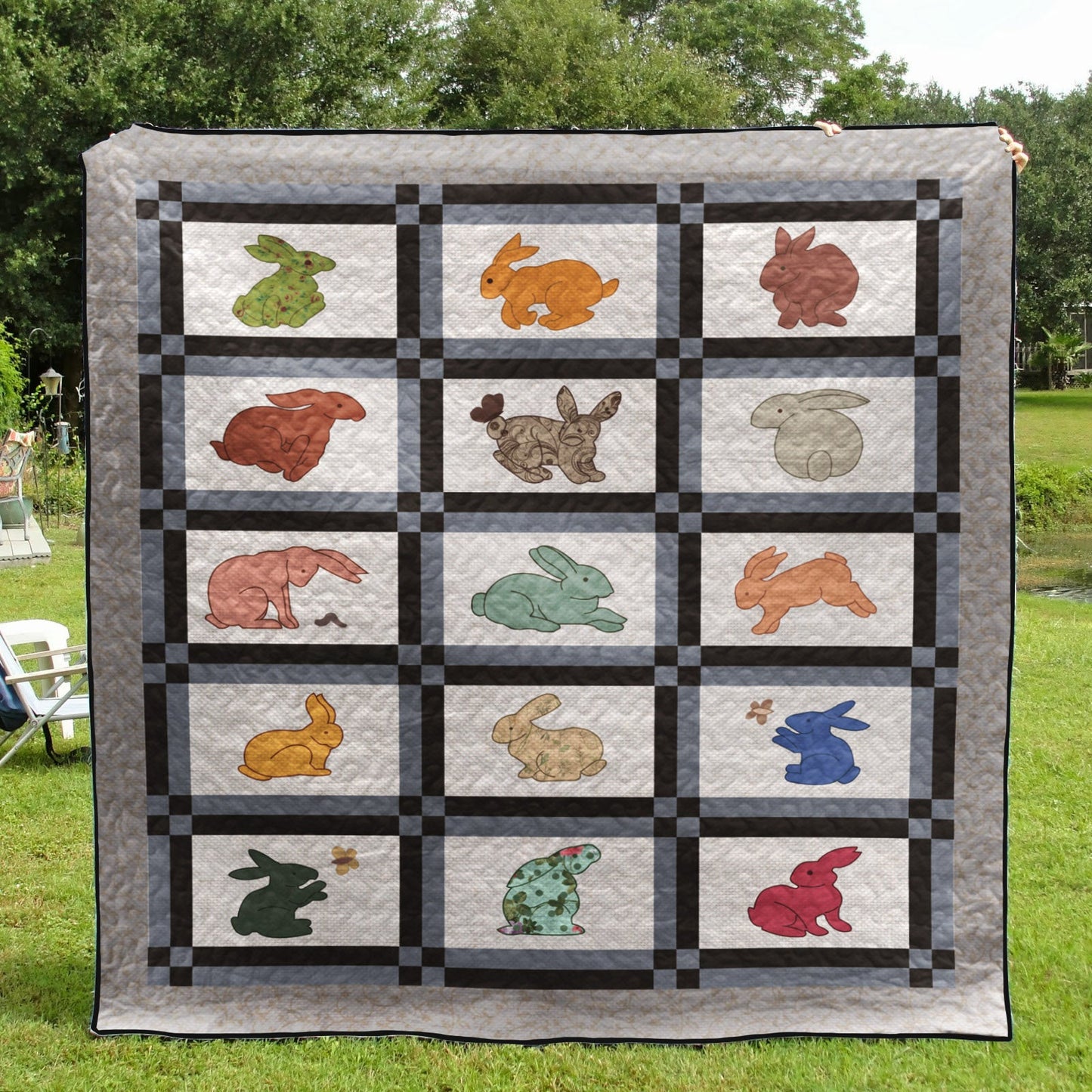 Bunnies CLA1710073Q Quilt Blanket