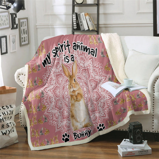 Bunny CL05110090MDF Sherpa Fleece Blanket