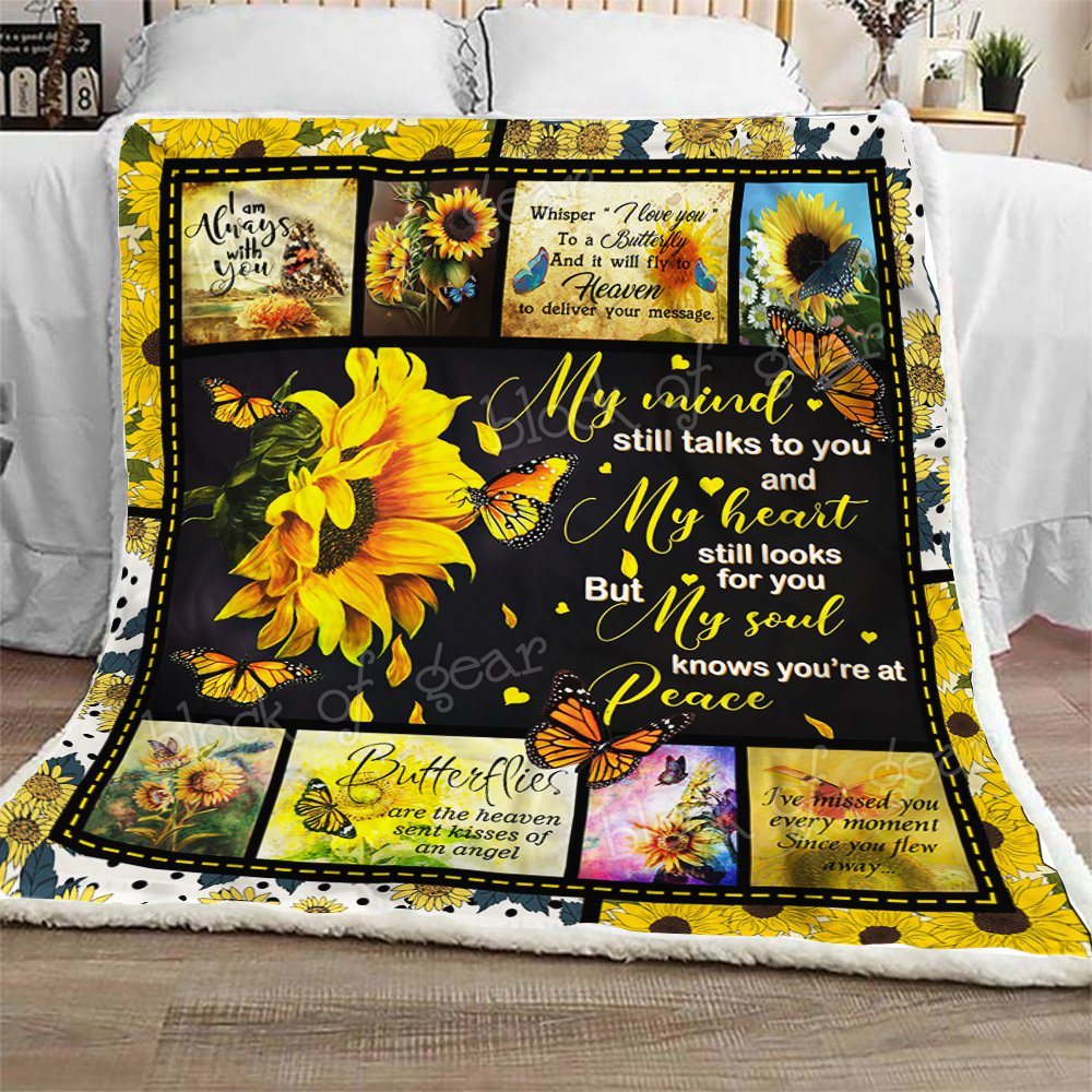 Butterflies In Heaven CL270969MDF Sherpa Fleece Blanket