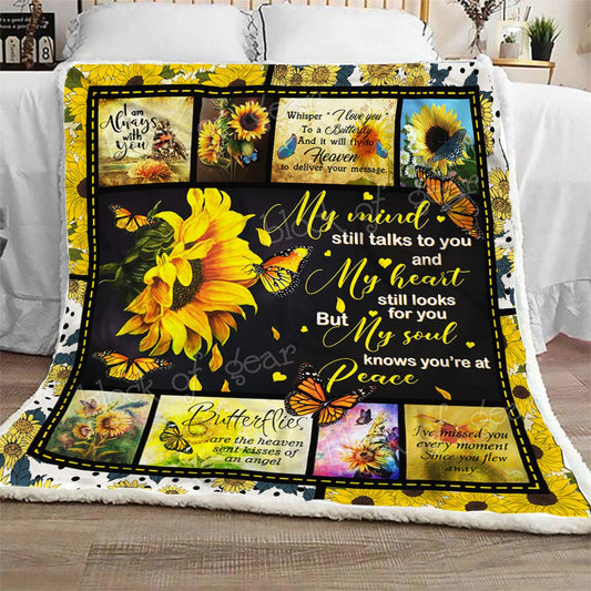 Butterflies In Heaven CL270969MDF Sherpa Fleece Blanket