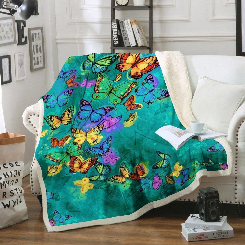 Butterfly BL170811F Sherpa Fleece Blanket