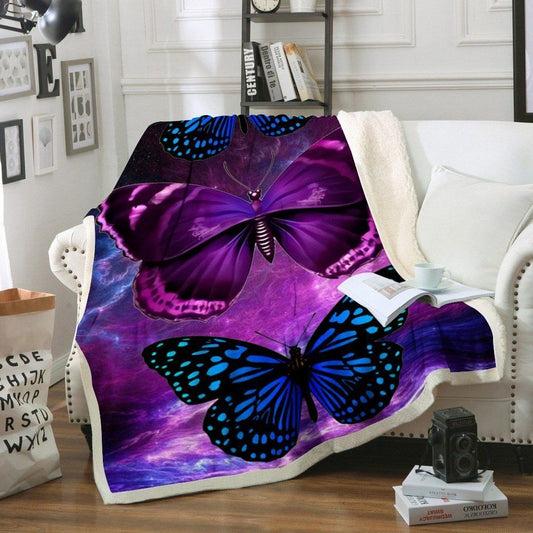 Butterfly BT220806F Sherpa Fleece Blanket