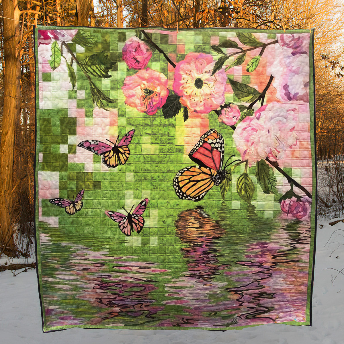 Butterfly CLA0511150Q Quilt Blanket