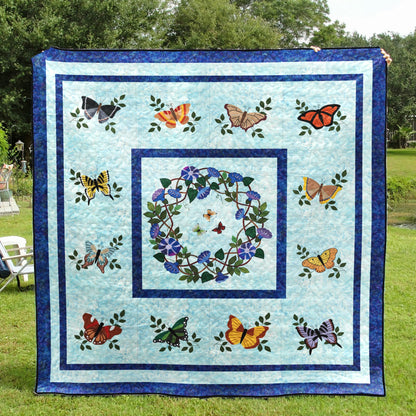 Butterfly CLA0910097Q Quilt Blanket