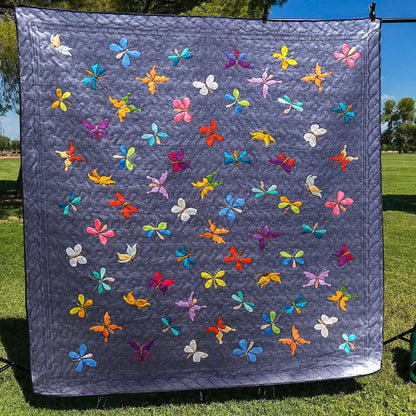 Butterfly CLA1010153Q Quilt Blanket