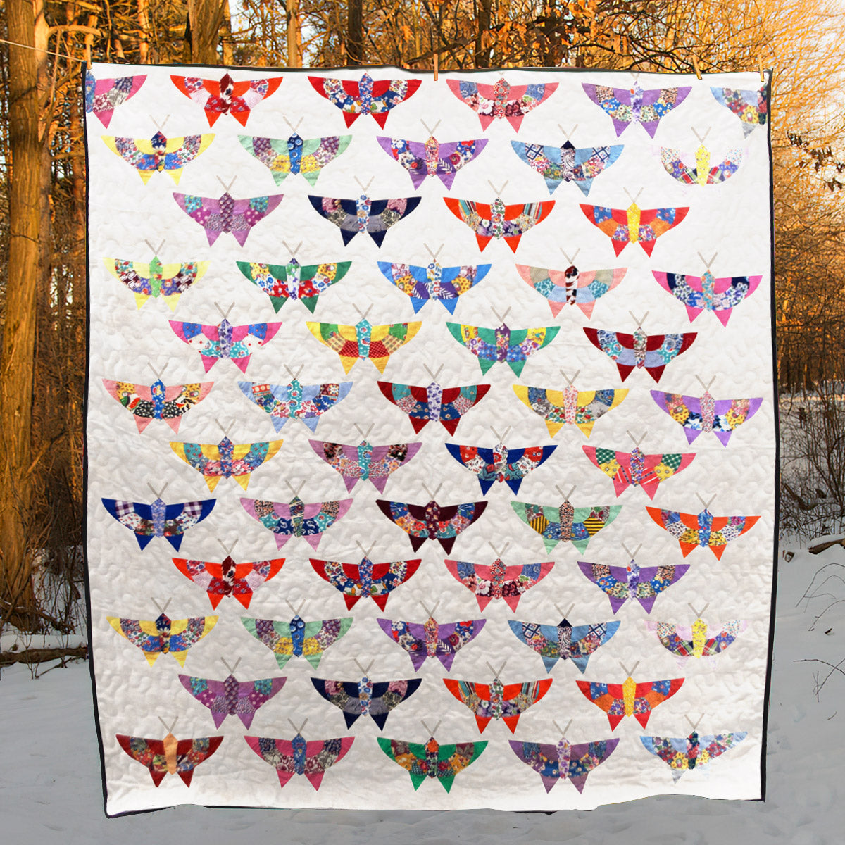 Butterfly CLA1110032Q Quilt Blanket