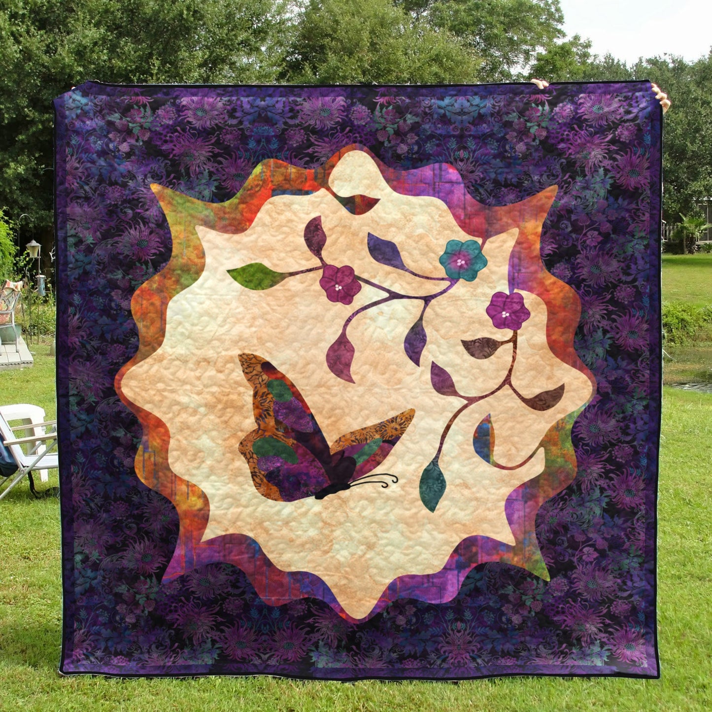 Butterfly CLA1210038Q Art Quilt