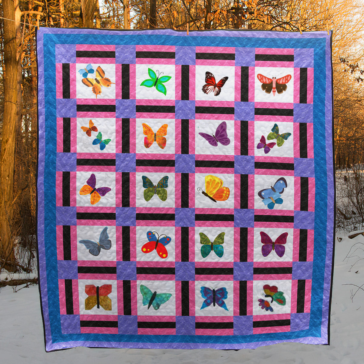 Butterfly CLA150610 Quilt Blanket