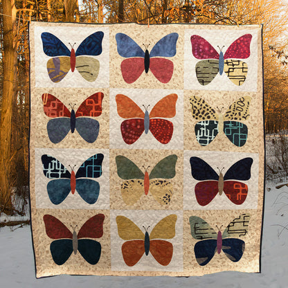 Butterfly CLA1710076Q Quilt Blanket