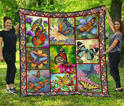 Butterfly CLH0512139Q Quilt Blanket