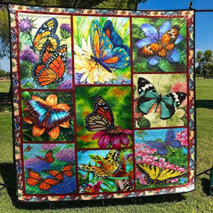 Butterfly CLH0512139Q Quilt Blanket