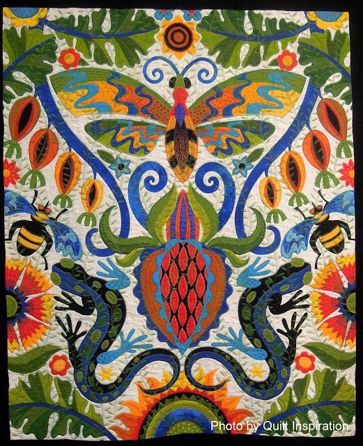 Butterfly Chameleon Bee CLA1010161Q Quilt Blanket