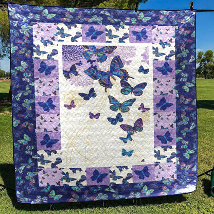 Butterfly Fantasia CLA2711176Q Quilt Blanket