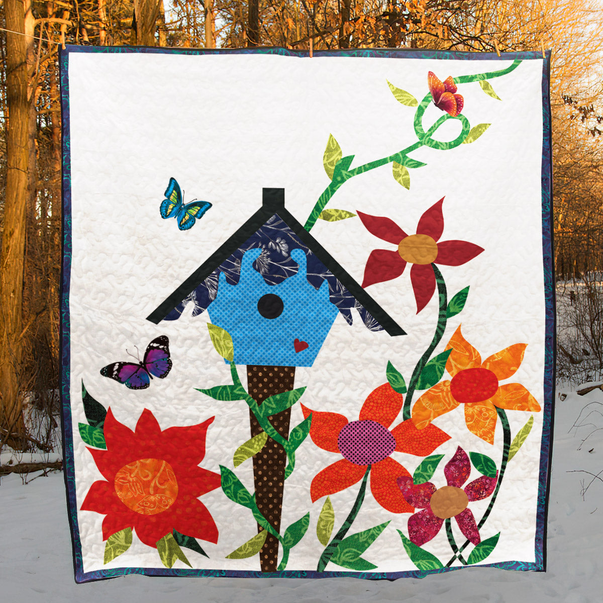 Butterfly Garden CLM2011176 Quilt Blanket