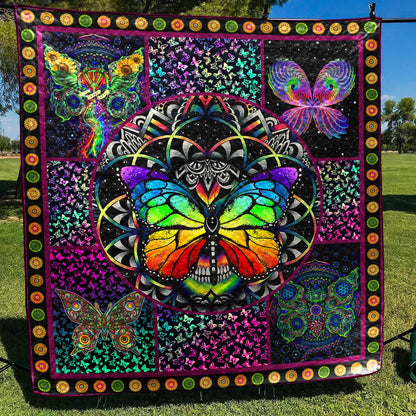 Butterfly Hippie Quilt Blanket HN200603M