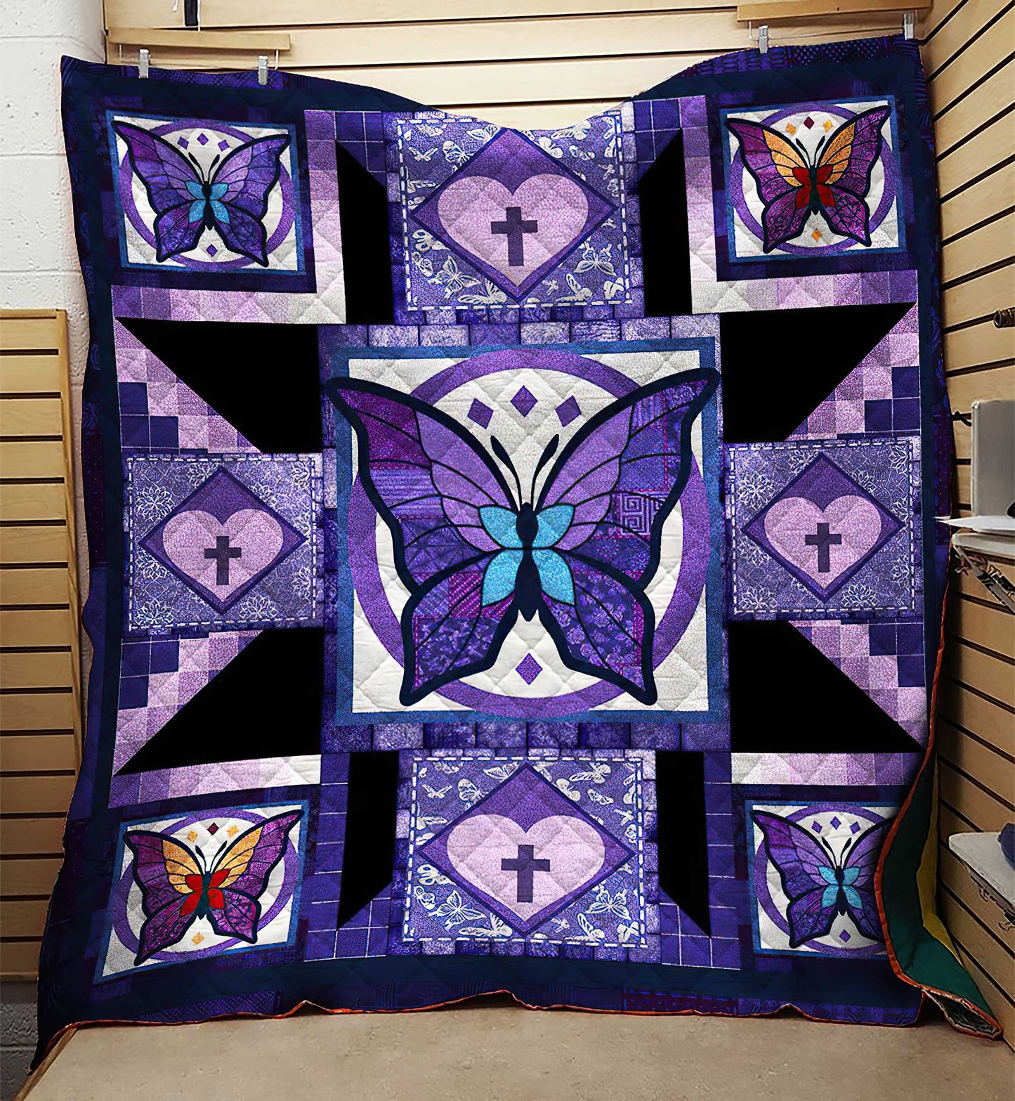 Butterfly Purple HM031102D Quilt Blanket