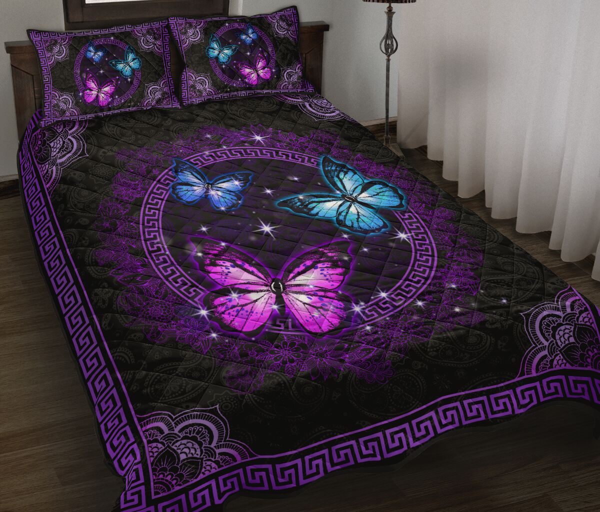 Butterfly Quilt Bedding Set CLA130904