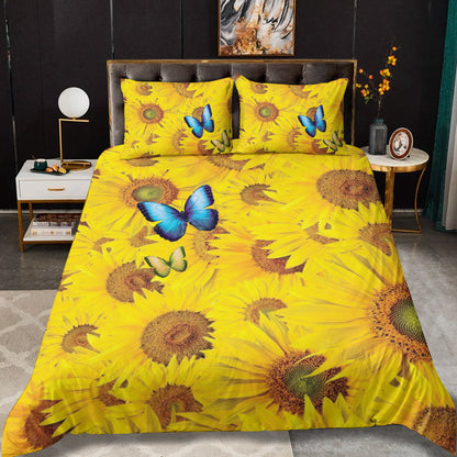 Butterfly Sunflower CLA270817BB Duvet Cover Bedding Sets