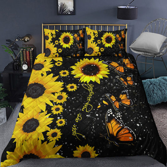 Butterfly Sunflower Quilt Bedding Set TL270903