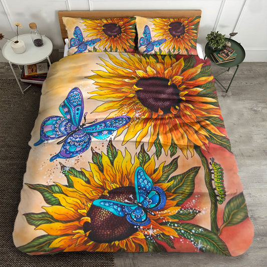 Butterfly And Sunflower TN0710024B Bedding Sets
