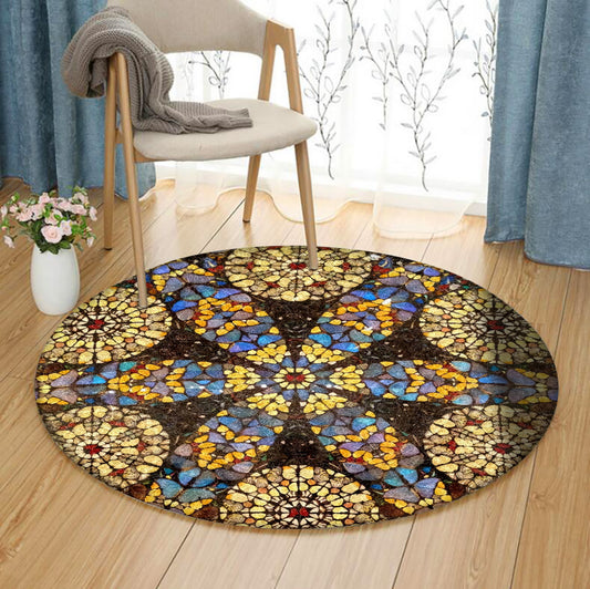 Butterfly BT040912RR Round Area Rug