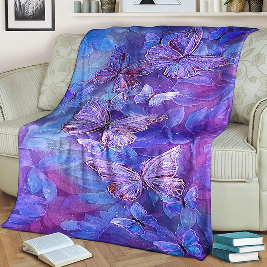 Butterfly BT160816F Sherpa Fleece Blanket