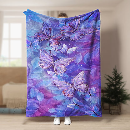 Butterfly BT160816F Sherpa Fleece Blanket