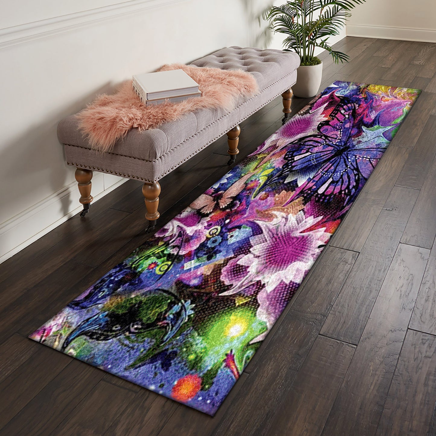 Butterfly CLA1609023RU Runner Rug