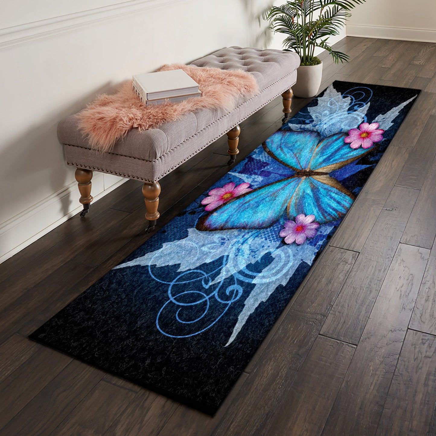 Butterfly CLA1609025RU Runner Rug