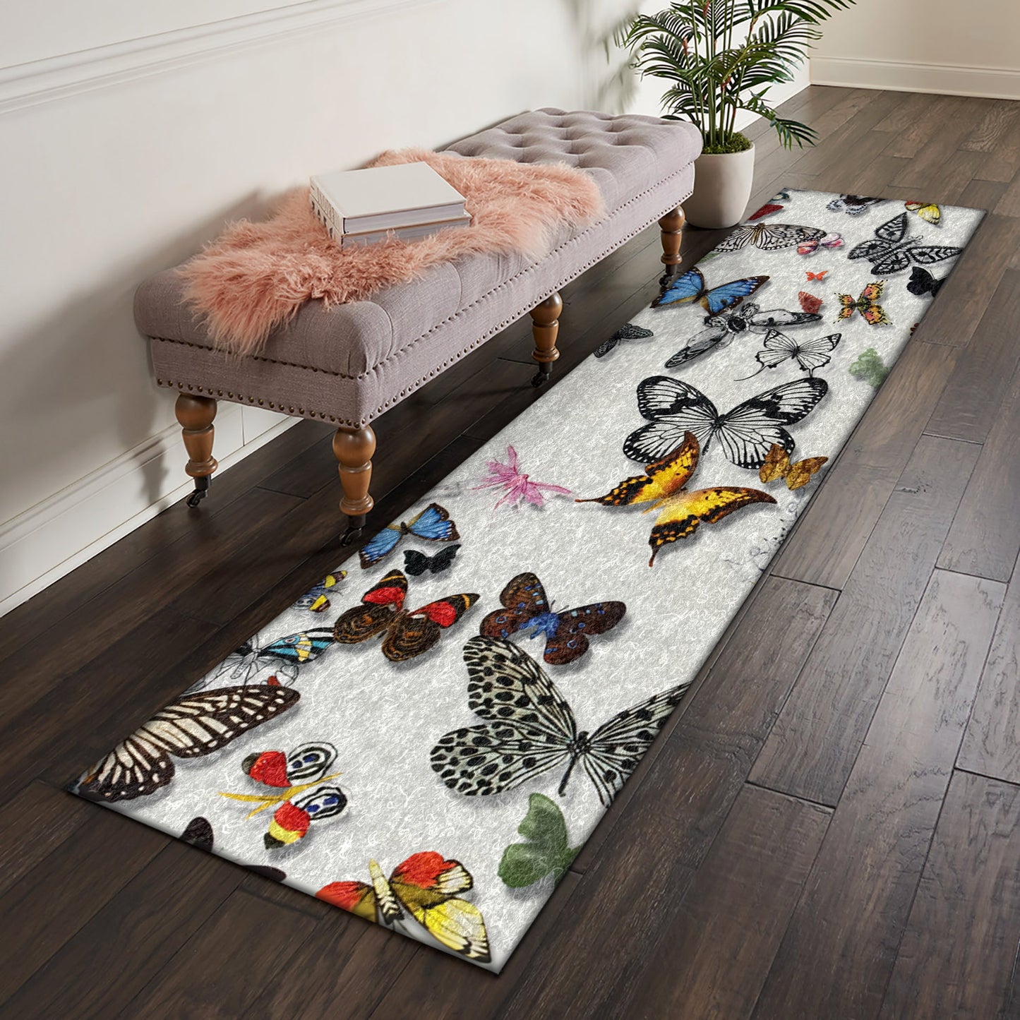 Butterfly CLA1609031RU Runner Rug