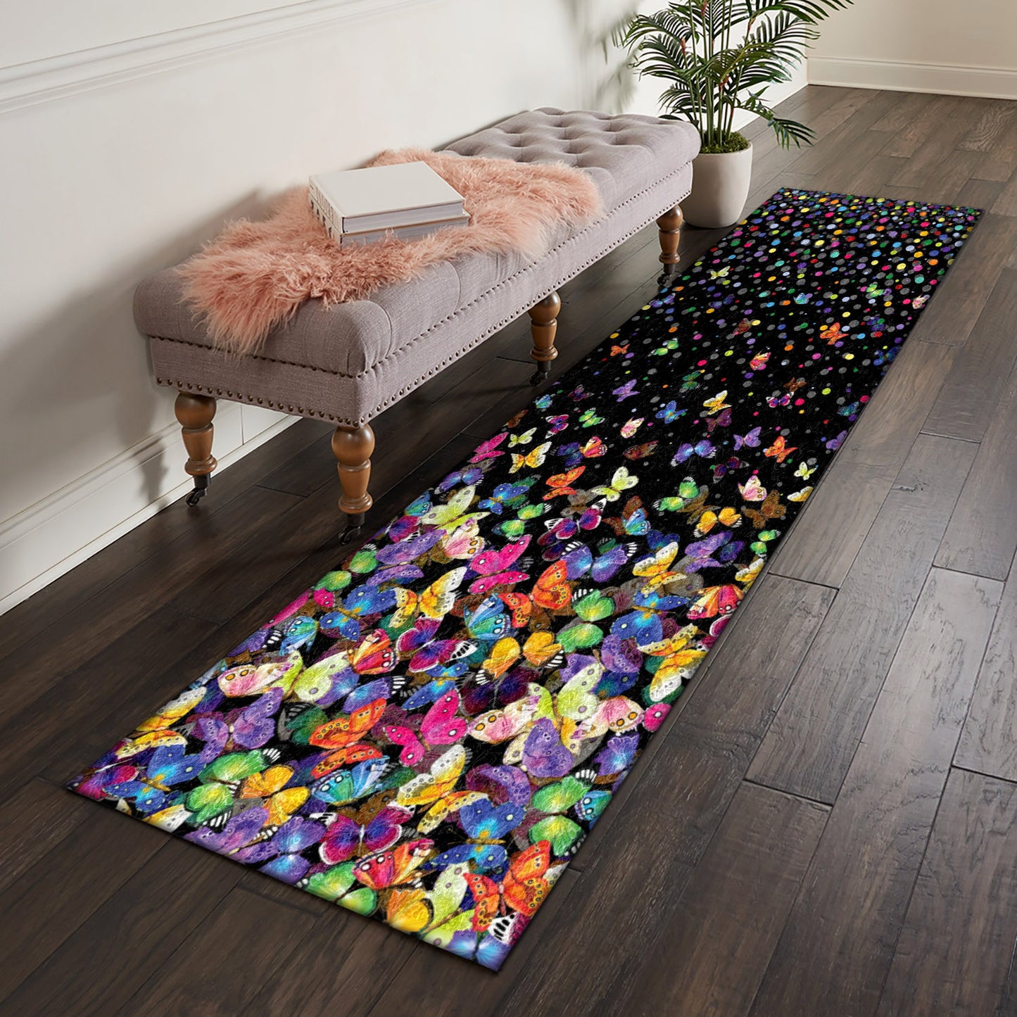 Butterfly CLA1609033RU Runner Rug